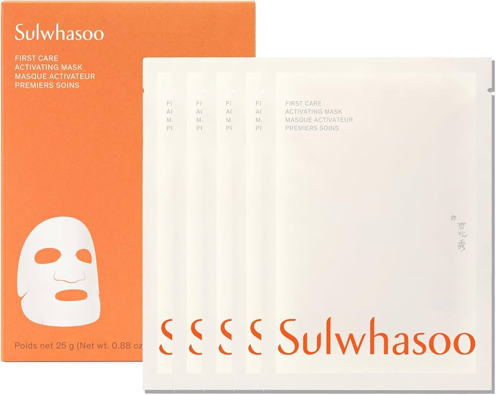 Sulwhasoo First Care Activating Sheet Mask - Korean Sheet Mask for Dry skin, Skin Barrier Strengt... | Amazon (US)