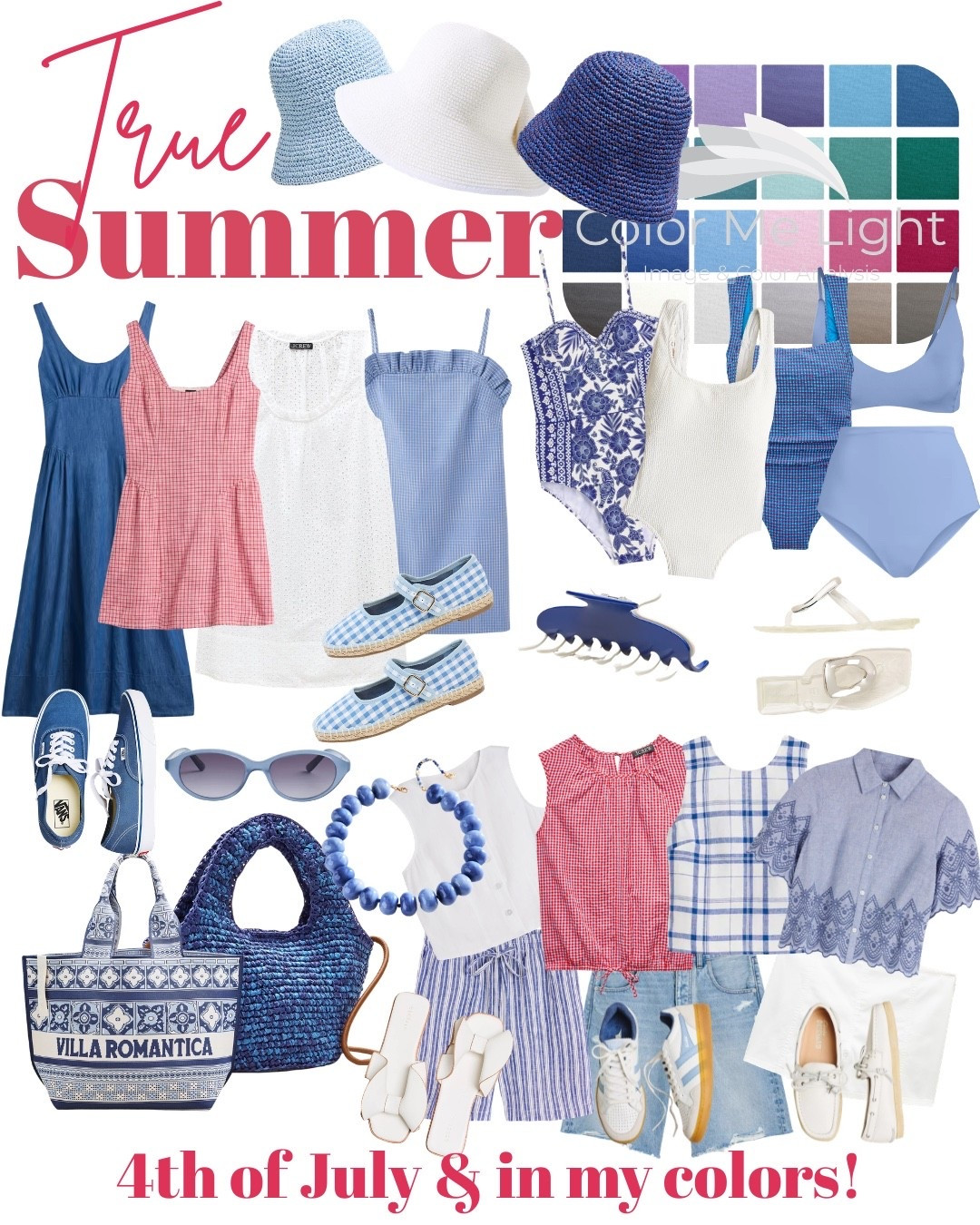 True summer & 4th of July! #coloranalysis