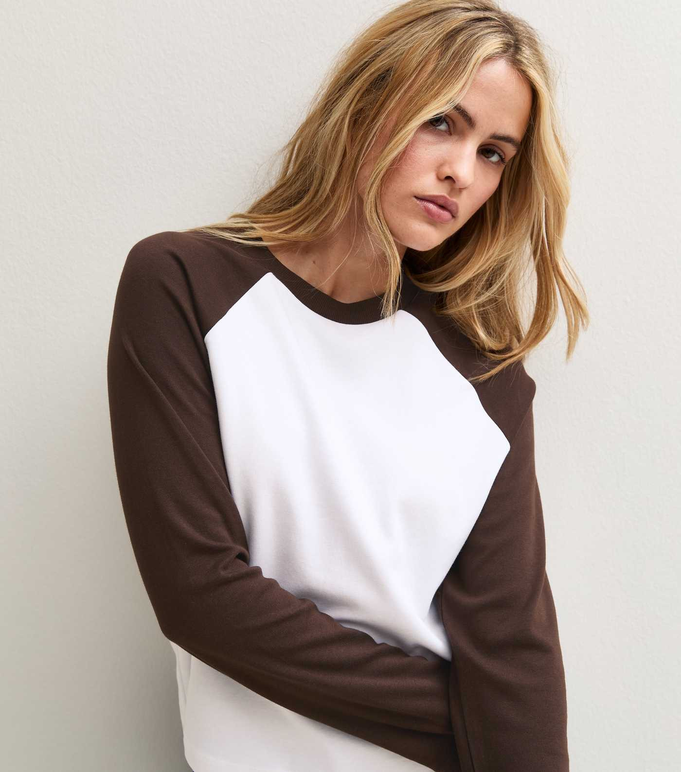 Premium Brown Heavyweight Cotton Raglan Sleeve Top | New Look | New Look (UK)