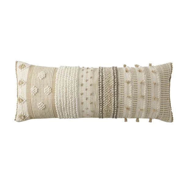 Better Homes & Gardens Zoey Beige Oversized Oblong 14" x 36" Pillow by Dave & Jenny Marrs (1 Coun... | Walmart (US)