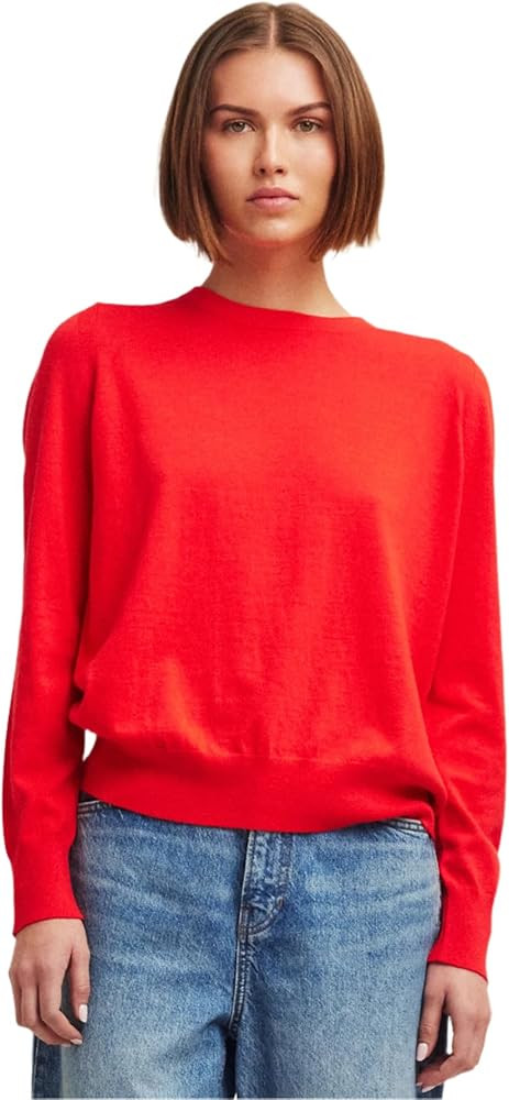 NAADAM Womens Soft Cotton Cashmere Crewneck | Amazon (US)