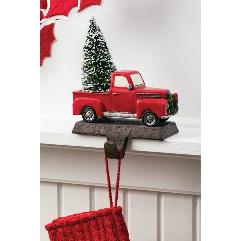 Gunter Truck with Tree Stocking Holder | Wayfair North America