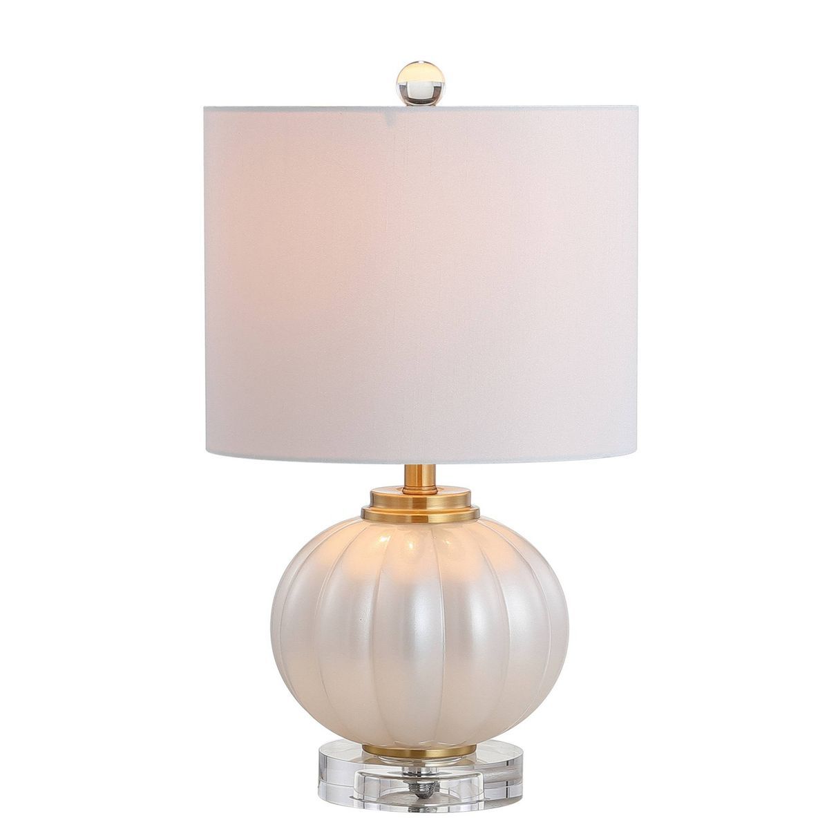 17.5" Glass/Crystal Pearl Table Lamp (Includes Energy Efficient Light Bulb) - JONATHAN Y | Target