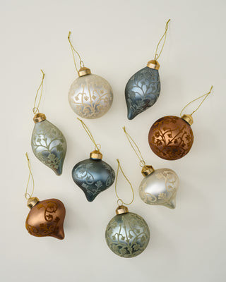 Heirloom Flocked Ornament, Set of 8 | Magnolia