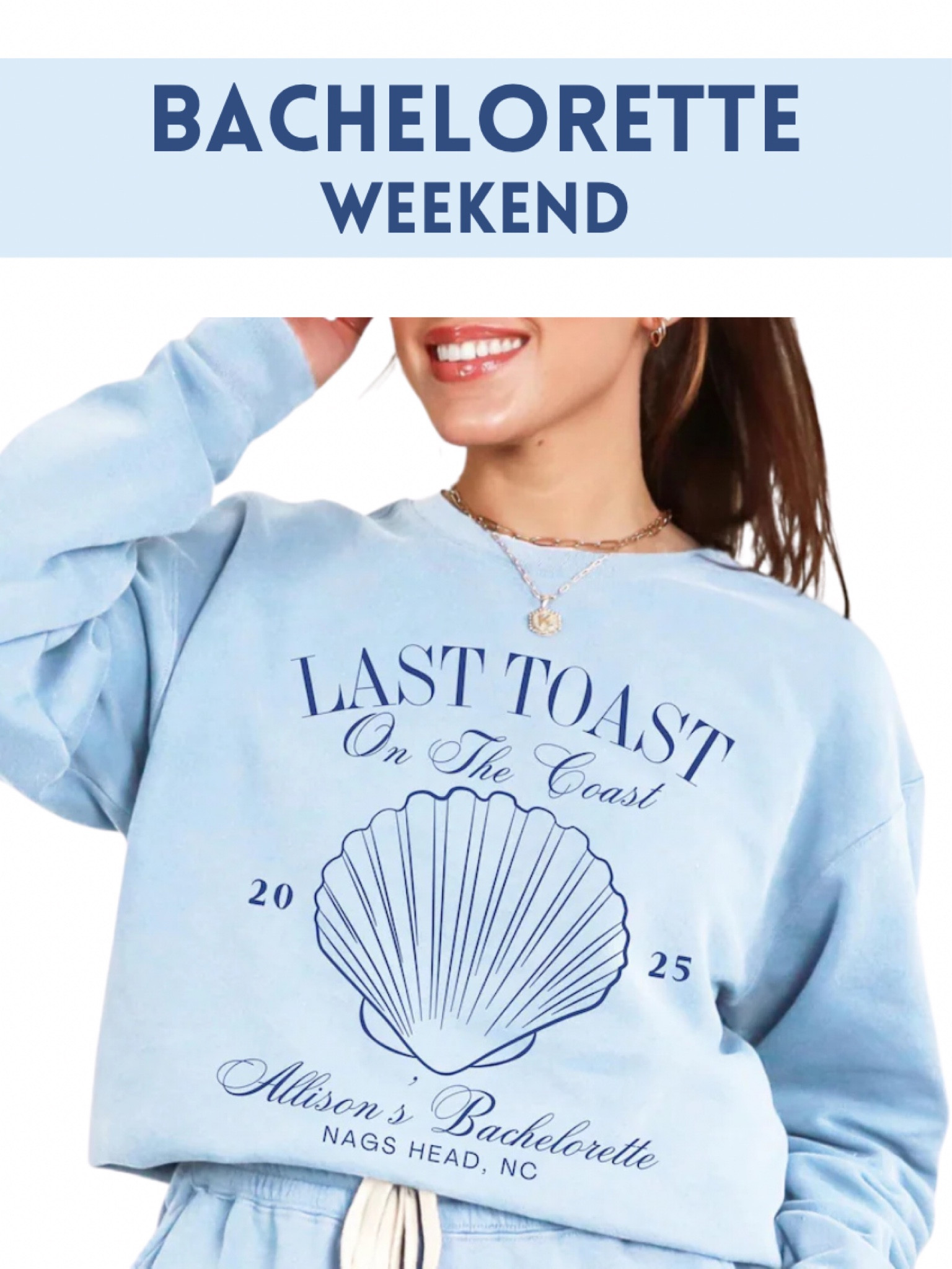 Last toast on the coast bachelorette party.

#LTKFindsUnder50 #LTKParties #LTKWedding