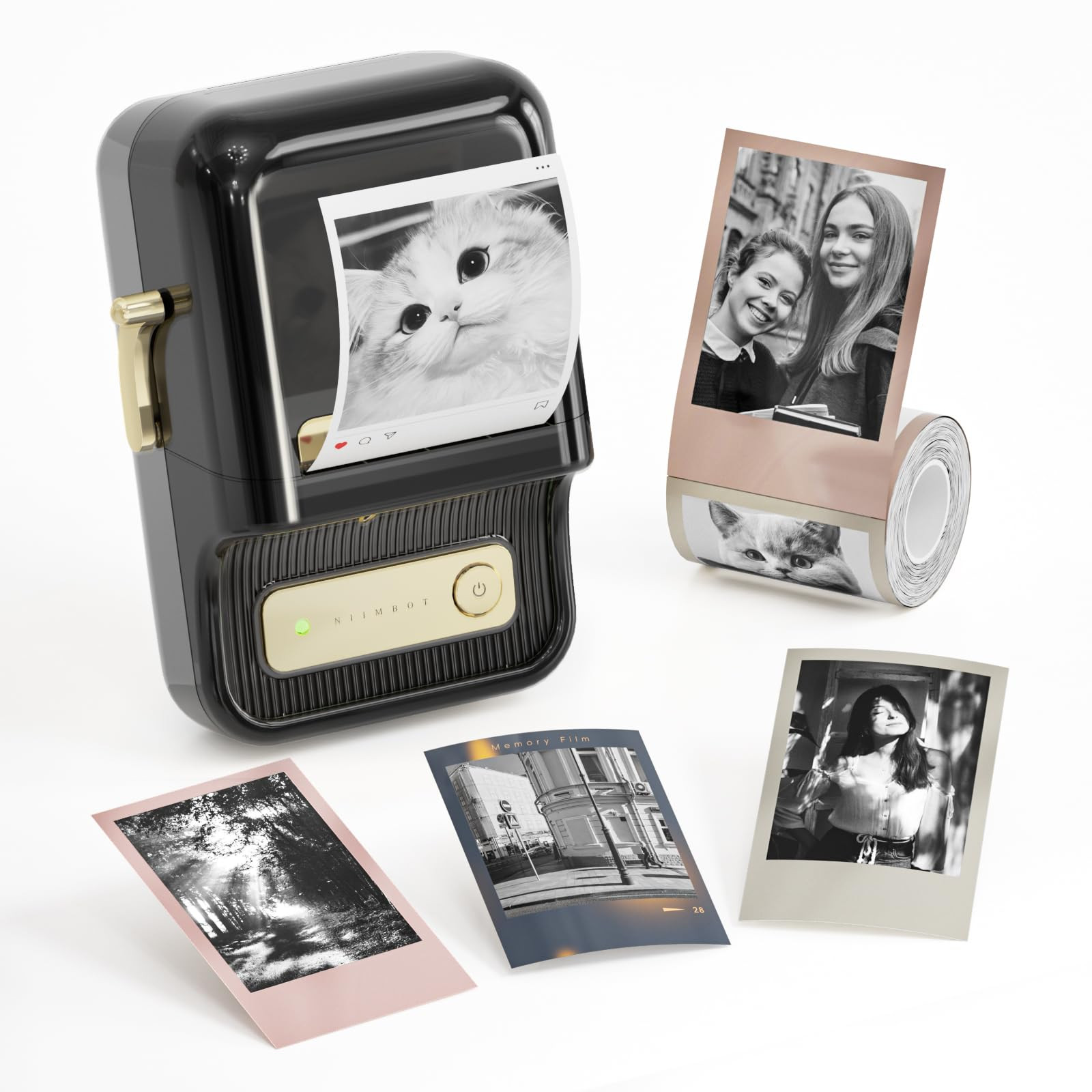 NIIMBOT Etikettendrucker B21 Pro, 300dpi Selbstklebendes Etikettiergerät Bluetooth Beschriftungs... | Amazon (DE)