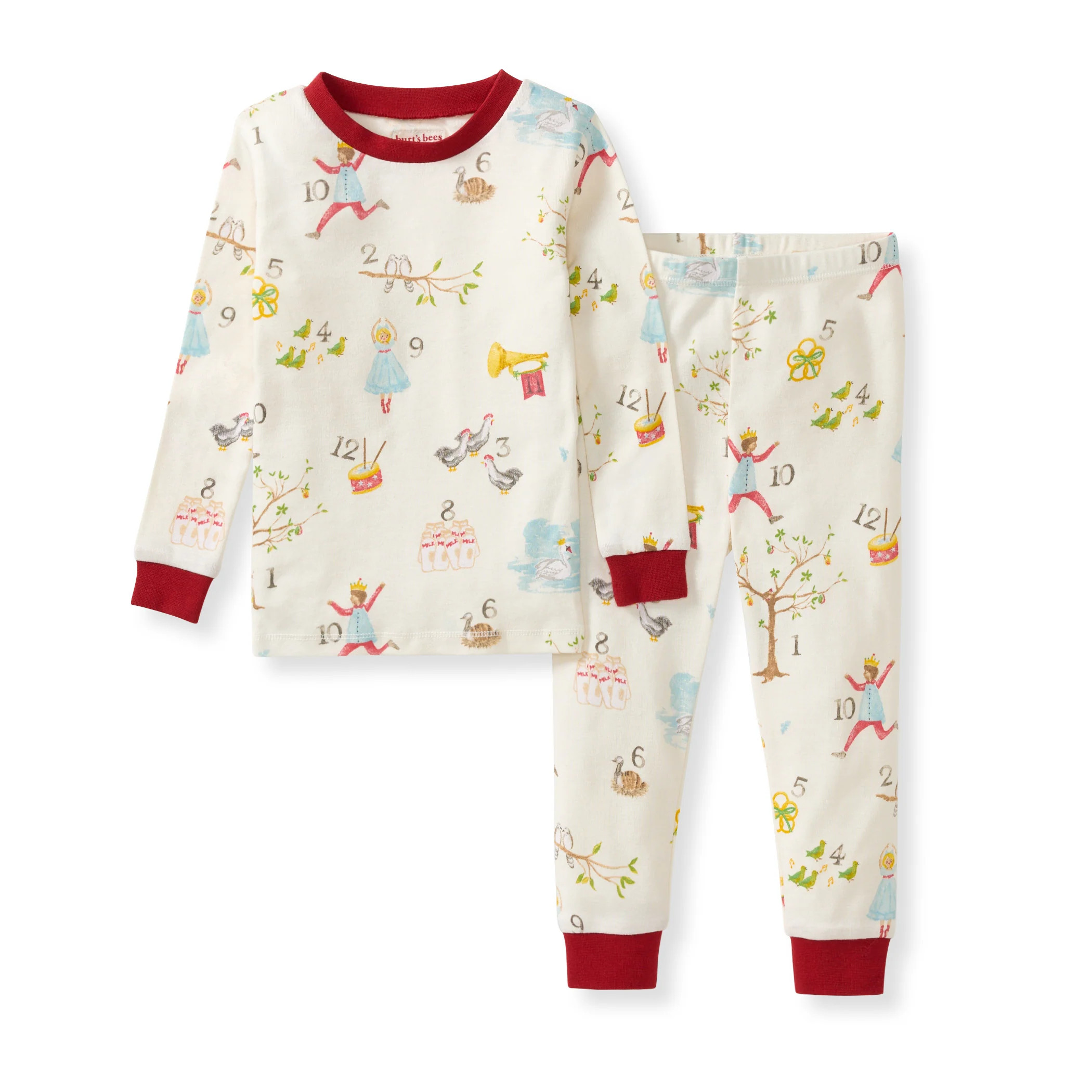 12 Days of Christmas Two-Piece Pajamas | Burts Bees Baby