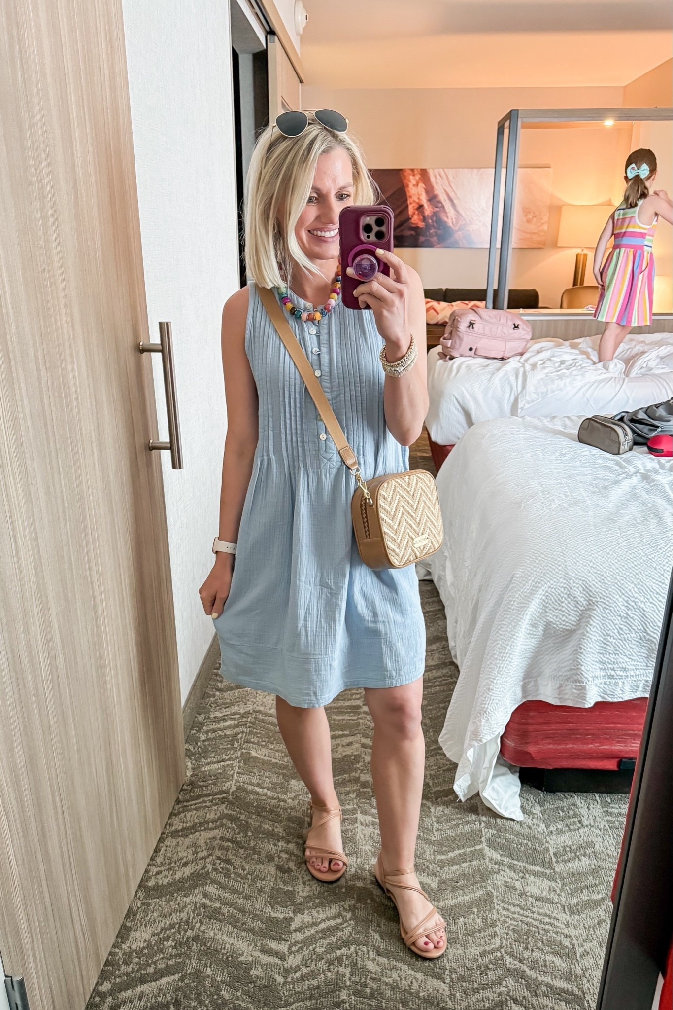 I love this comfy cotton swing dress from @Quince I wore it in Miami on our vacation!

#LTKootd #LTKTravel #LTKPetite