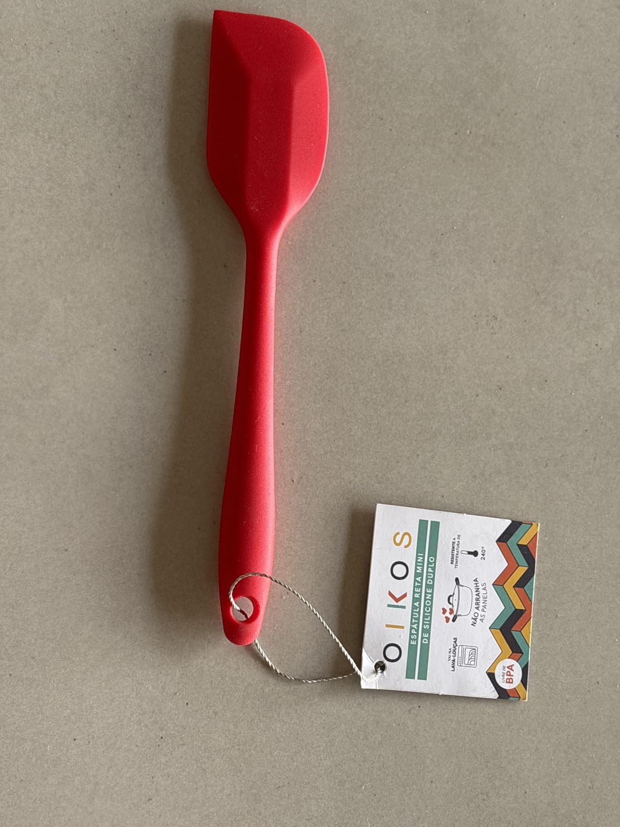 Oikos - Espatula de Silicone Reta Vermelha Pequena | Amazon (BR)