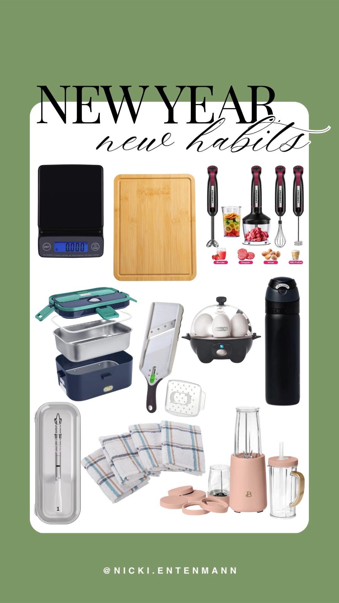 Simplify meals with kitchen tools for meal prepping, build healthy New Year habits, save time, and enjoy flavorful home cooking. #MealPrep #KitchenTools #NewYearHabits #HealthyEating #TimeSaving #MealPlanning #HomeCooking #KitchenEssentials #HealthyMeals #MealPrepTips 

 #LTKfitnessgoals #LTKHome #LTKSaleAlert