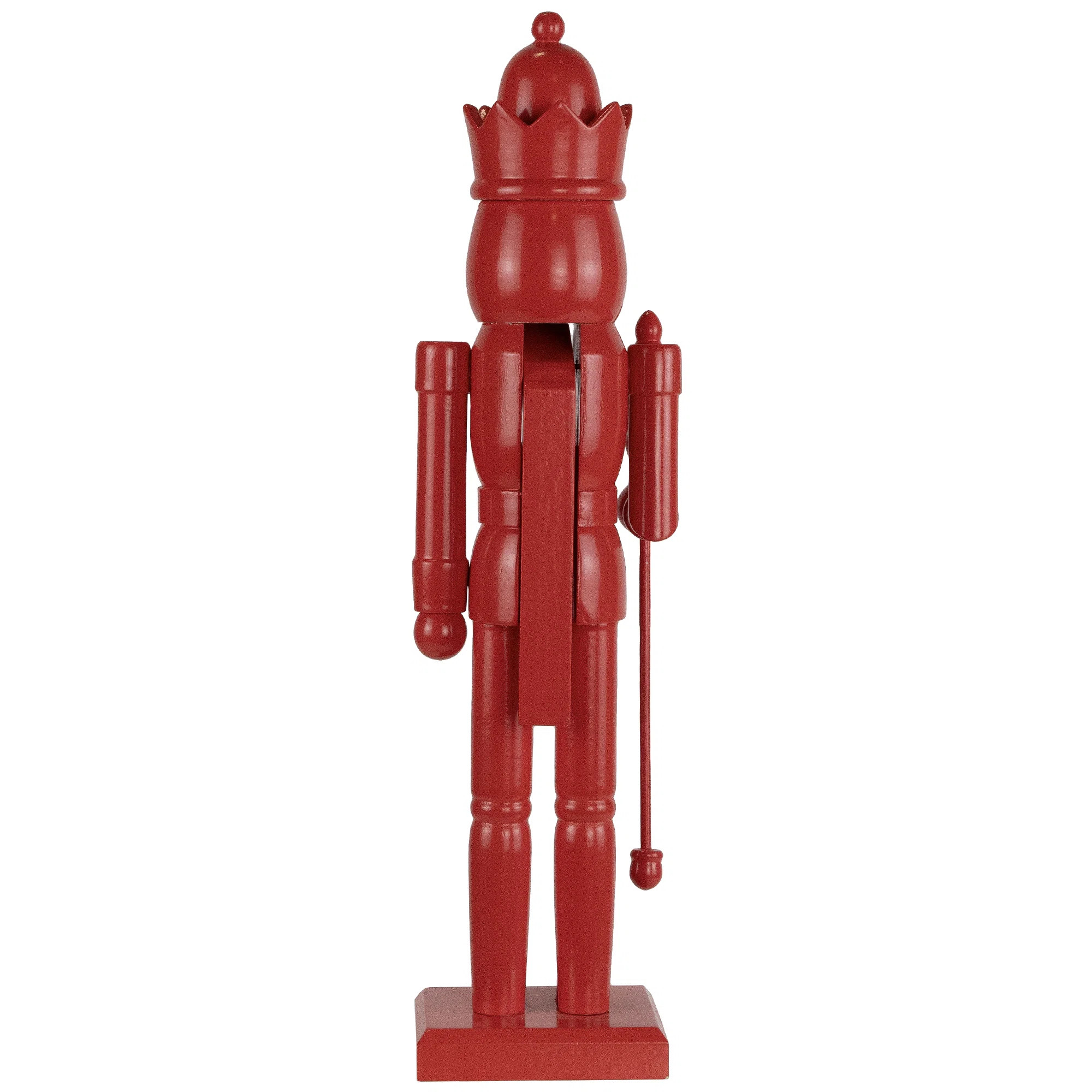 Northlight Seasonal Nutcracker King With Crown And Scepter Standing Christmas Figure - 15" - Red ... | Wayfair North America