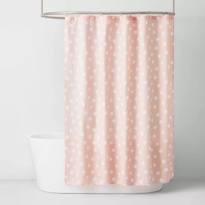 Pink Dot Shower Curtain - Pillowfort™ | Target