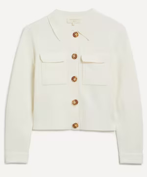 Betty Ecru Merino Wool Cardigan | Liberty London (UK)