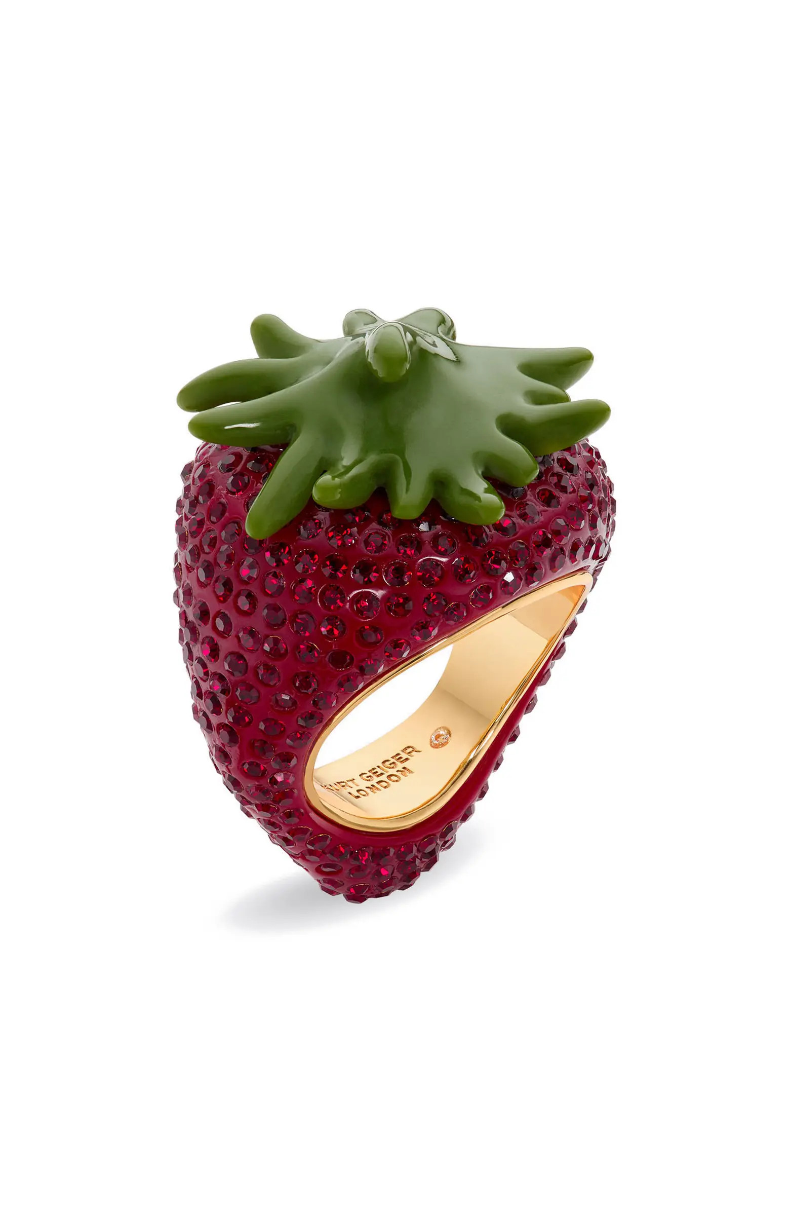 Pavé Strawberry Cocktail Ring | Nordstrom Rack