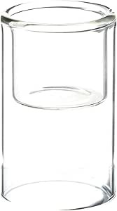 WGV Tea Light Holder, Width 2.3", Height 4", Clear Raised Cylinder Glass Votive Candle Holder, Id... | Amazon (US)