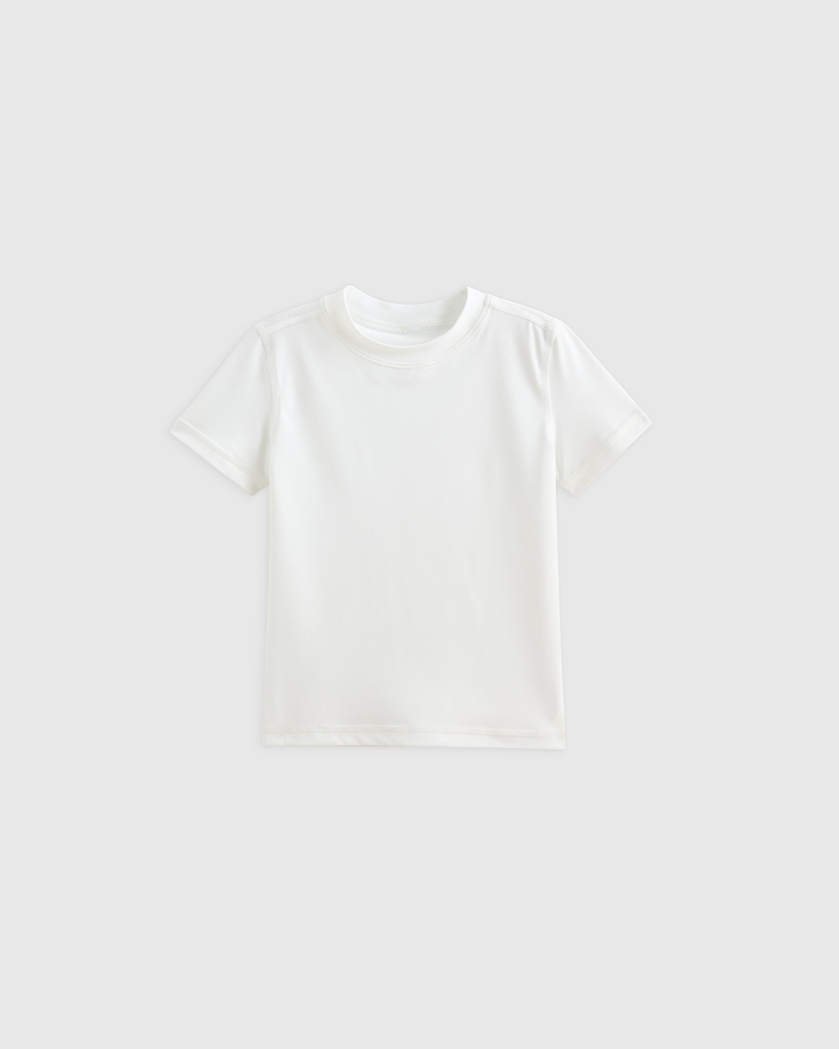 Quince | Short Sleeve Rash Guard Top in White, Size 5T, Recycled nylon/polyester/spandex | Quince