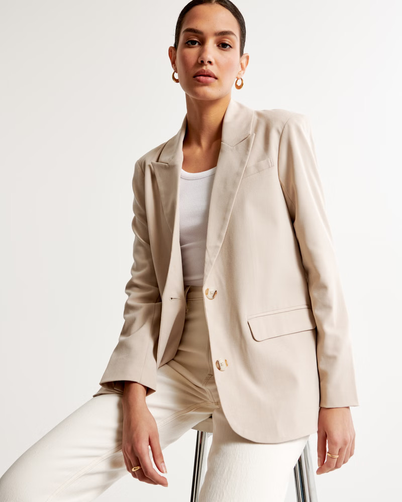 Boyfriend Suiting Blazer | Abercrombie & Fitch (US)