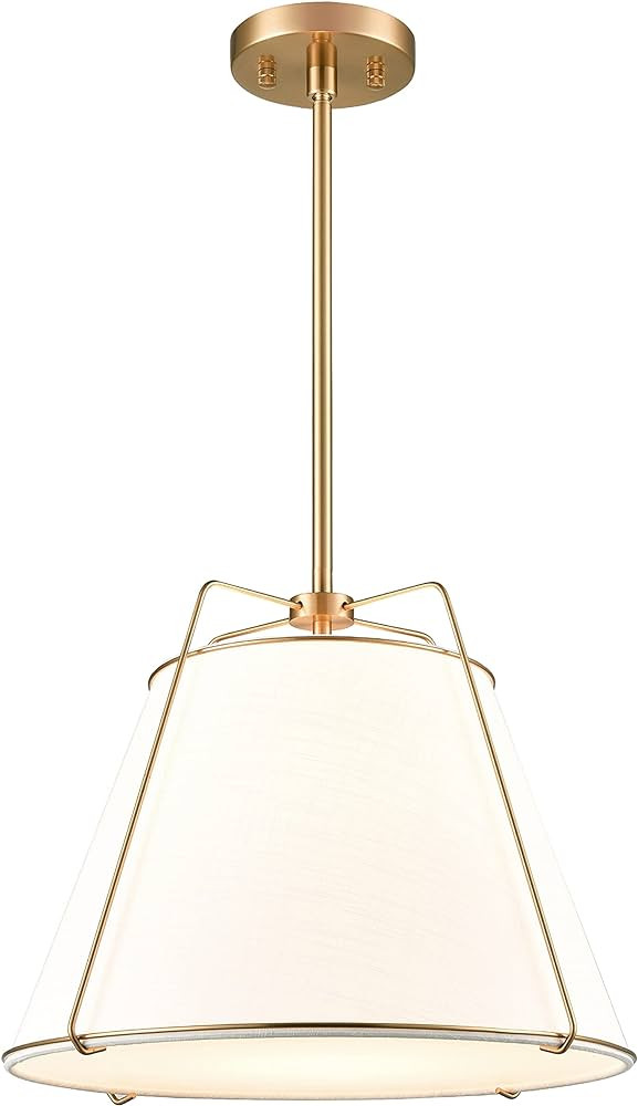 Light Society LS-C554-AB Lise Chandelier, Antique Brass/White | Amazon (US)