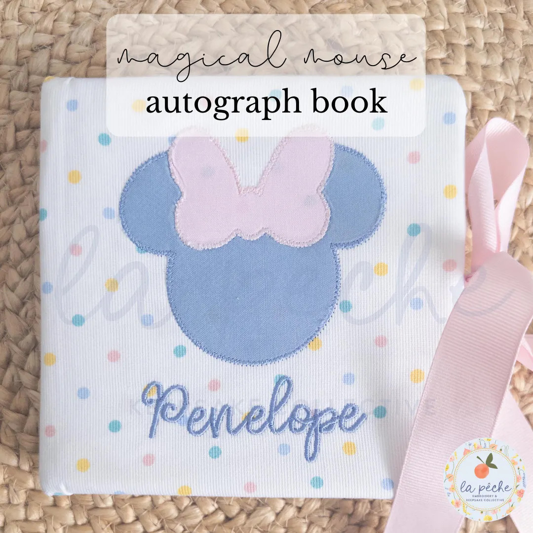 Custom Mouse Autograph Book Personalized Memory Grandmillenial Collection Travel Signature Journa... | Etsy (US)