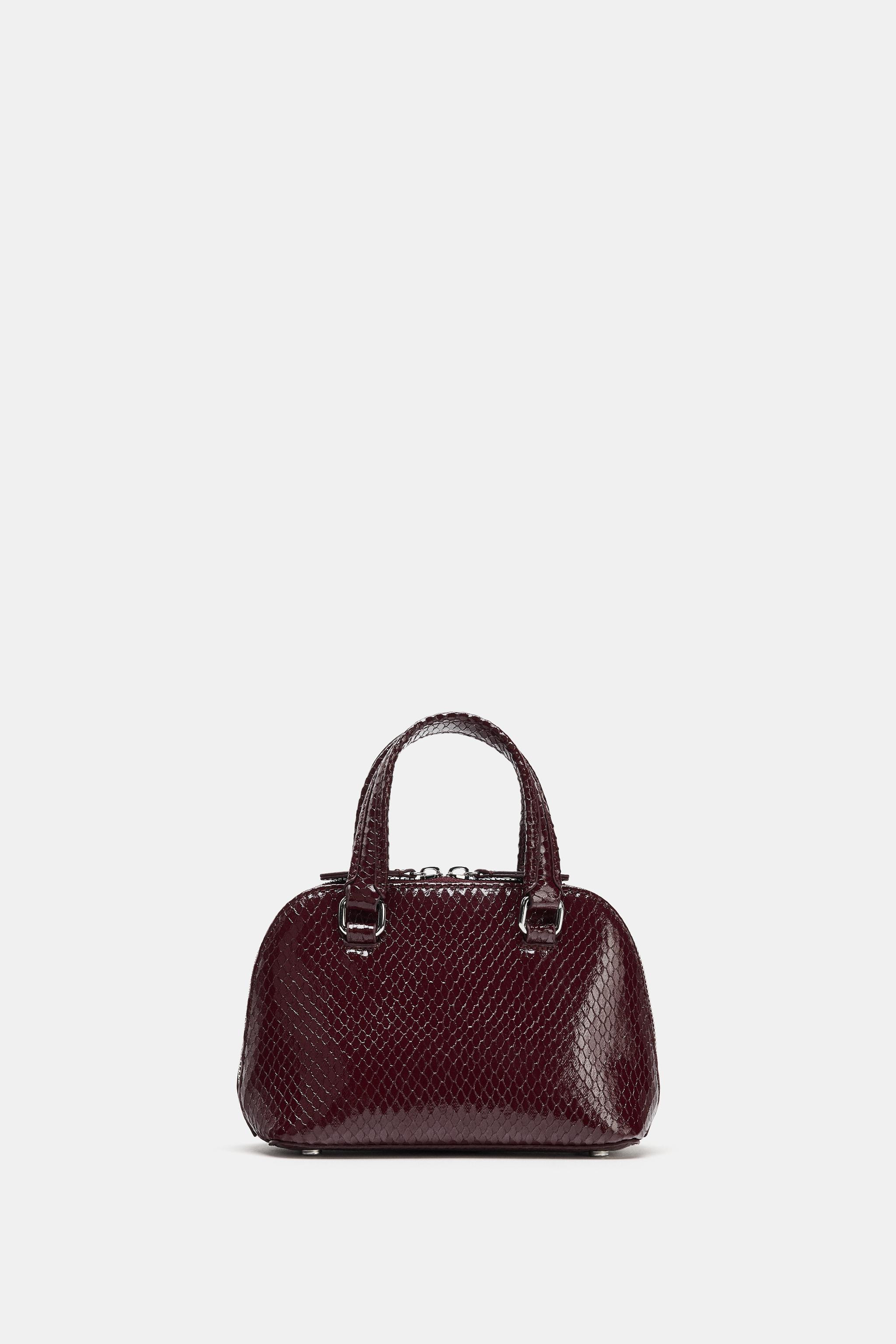 EMBOSSED MINI CITY BAG | Zara US