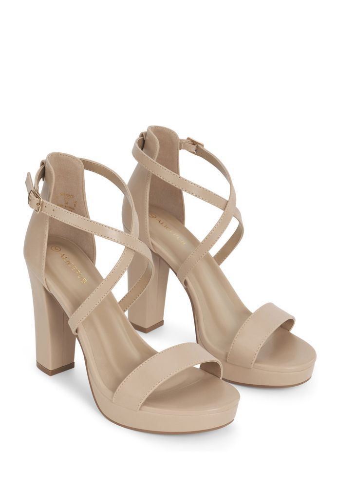 Women's Strappy Chunky Heels | AW Bridal
