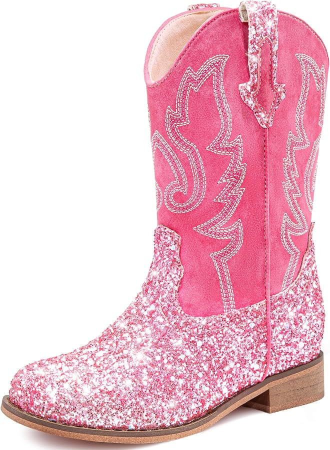 Cowgirl Boots for Girls Toddler Boys Cowboy Boots Little Kids | Amazon (US)