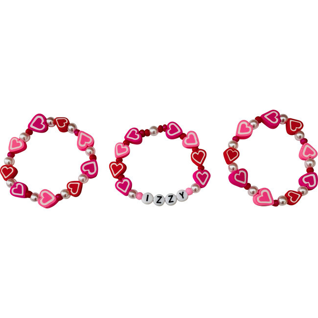 Izzy Heart Monogram Bracelet Set | Maisonette