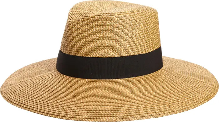 Eric Javits Daphne Broad Brim Straw Fedora | Nordstrom | Nordstrom