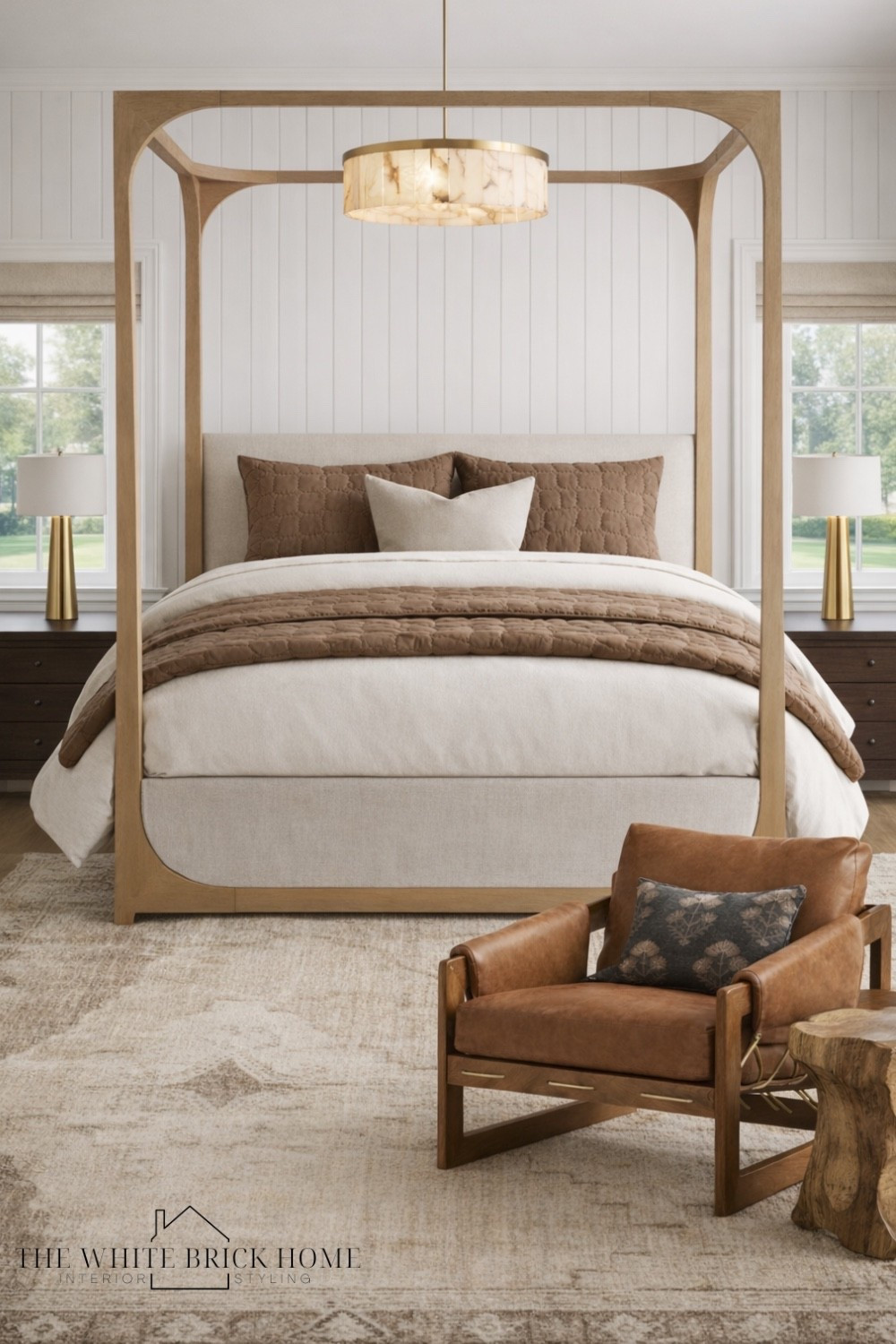 Warm, modern, timeless - thus serene bedroom pairs soft neutral layers with sculptural wood details for a retreat that feels both cozy and refined.

Bed, bedroom, bedroom decor, bedroom ideas, canopy bed, bedroom rug, bedroom chair, bedroom finds, home decor, home design, bedroom ideas, chair, accent chair, bedroom design, bedding, nightstand, cozy bedroom, modern traditional bedroom, bedroom theme, bedroom accents throw pillow, window treatment, pottery barn bedroom, pottery barn inspired, pottery barn, crate and barrel, home decor 

#LTKHome #LTKSeasonal #LTKSaleAlert