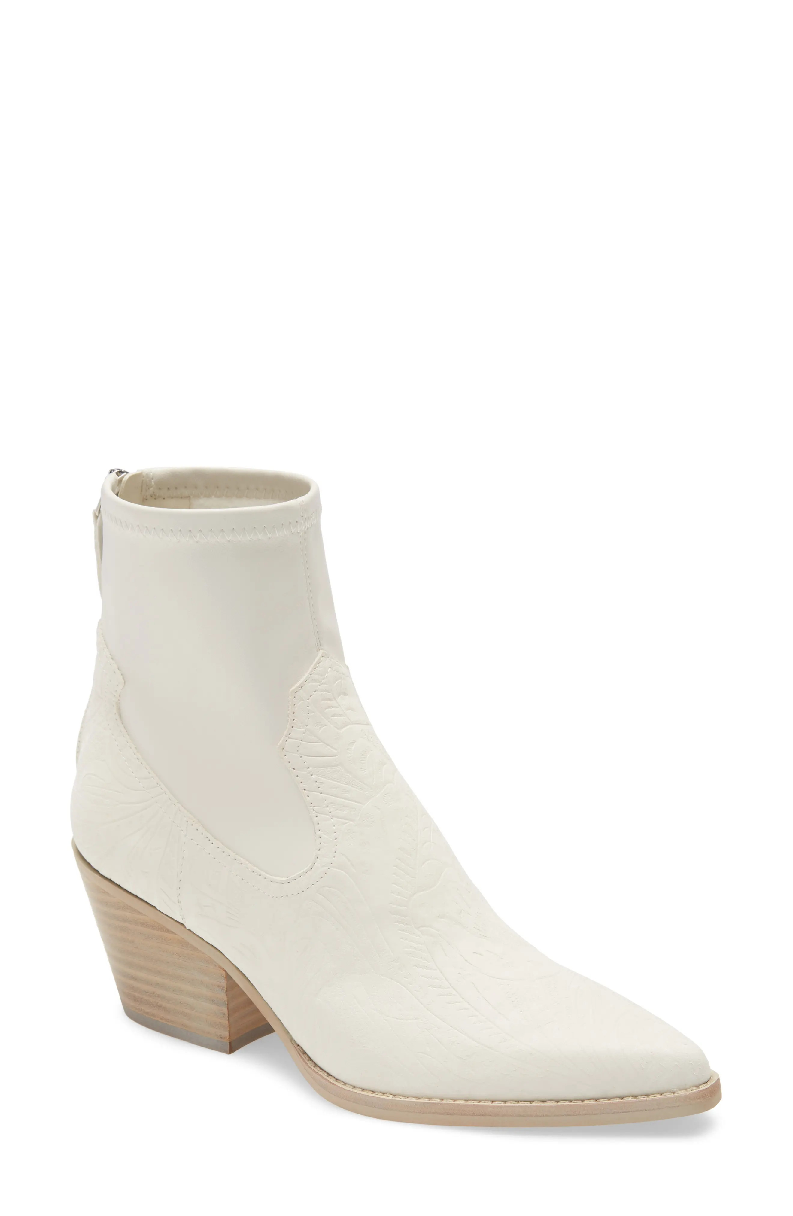 Women's Dolce Vita Shanta Bootie, Size 9 M - White | Nordstrom