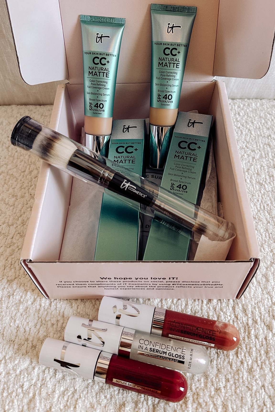 So excited to try these from IT Cosmetics !! 🤍

#LTKFestival #LTKStyleTip #LTKSeasonal #itcosmetics #makeup #foundation #lipgloss #summeroutfit #summermakeup #makeupmusthaves #tintedsunscreen 

#LTKWedding #LTKU #LTKBeauty