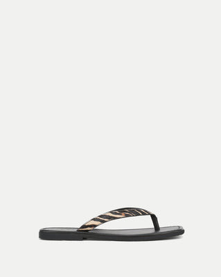 Veronica Beard Clea Calf Hair Flip-Flop Sandal Ziger | Veronica Beard