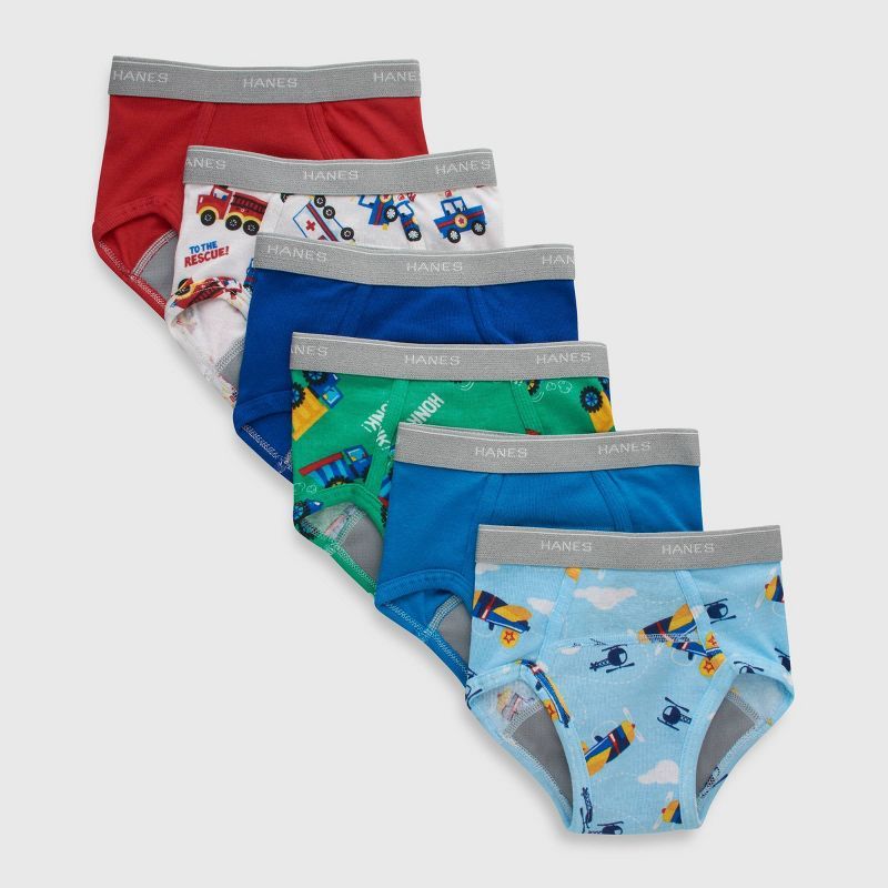 Hanes Toddler Boys' 6pk Briefs - Colors May Vary | Target