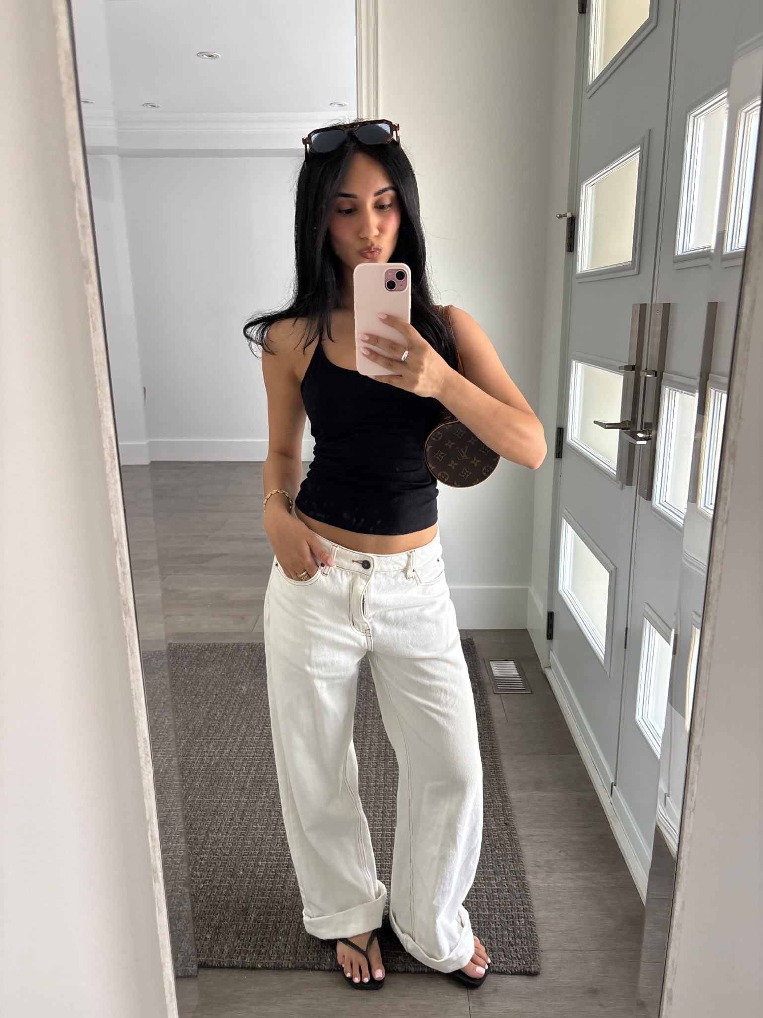 Top is linked & jeans are princess polly! (top model jeans)