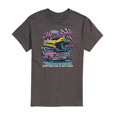 Mens Short Sleeve Ford Mustang Graphic T-Shirt, Large, Black | JCPenney