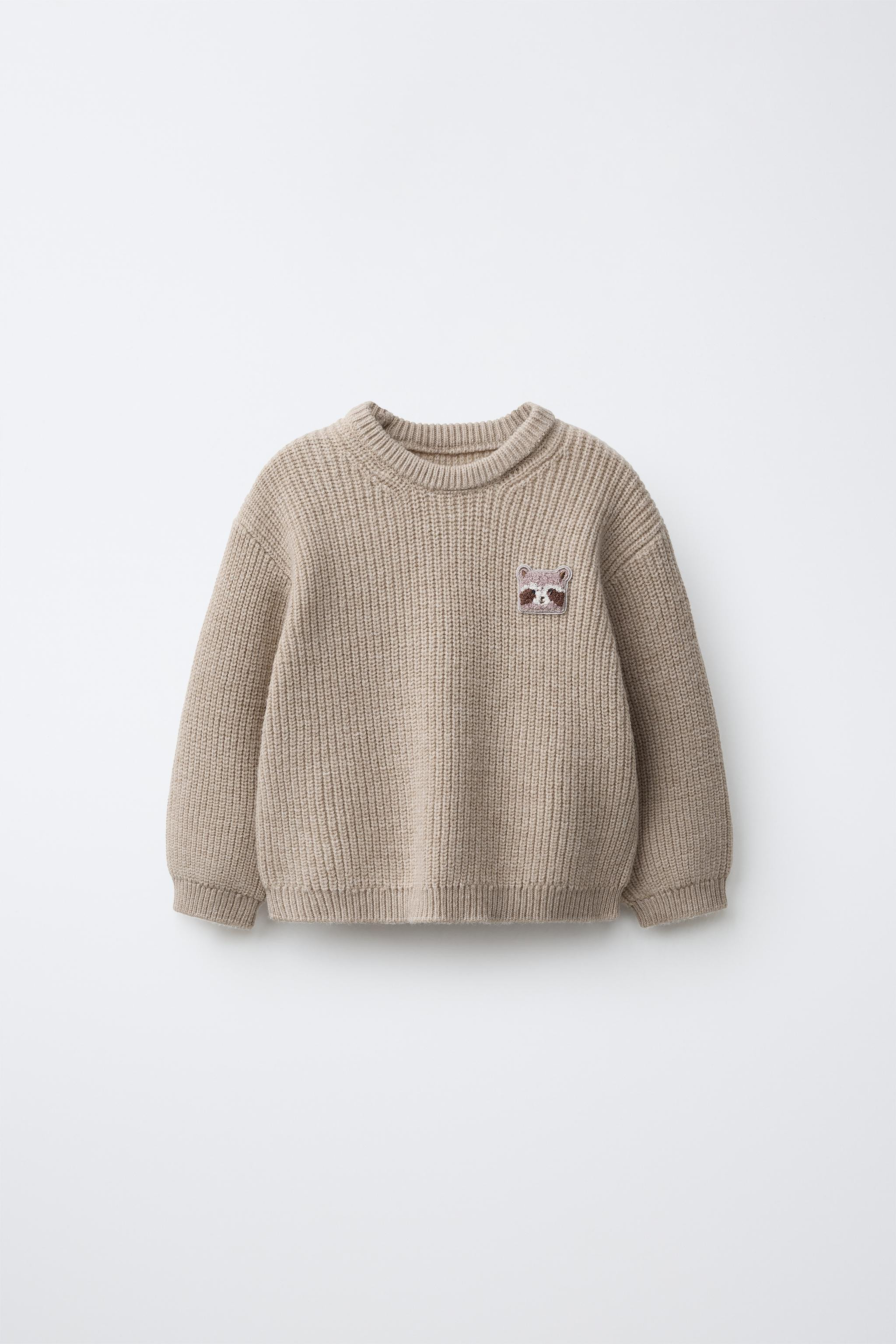 PURL KNIT PATCH JUMPER | Zara NL