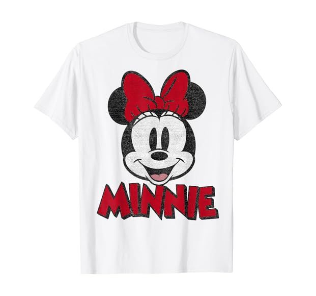 Disney Mickey And Friends Minnie Mouse Classic Portrait T-Shirt | Amazon (US)