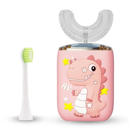 TureClos Cartoon Design Electronic Baby U-shape Toothbrush Children Adjustable Teeth Cleaning Tool G | Walmart (US)