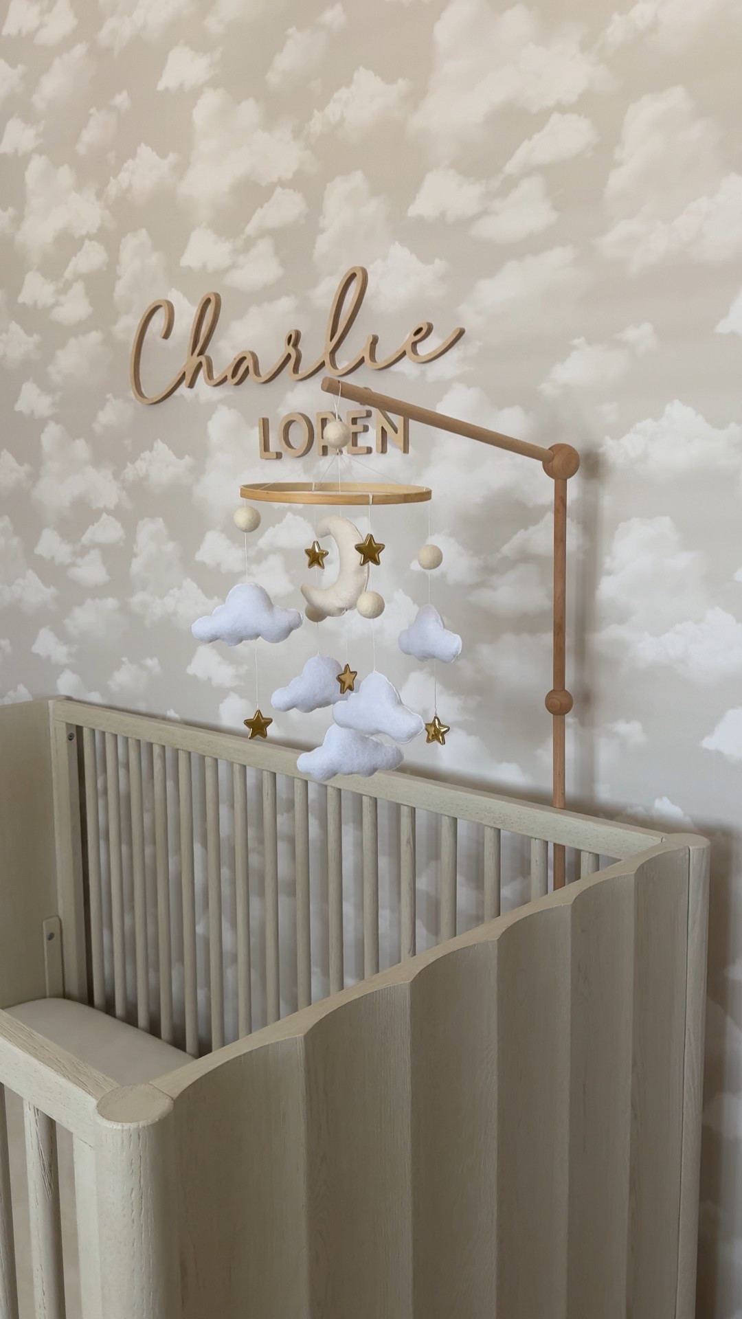 When Charlie’s room was still a nursery 🥹 loved this little view. 

Nursery decor • baby room • neutral nursery • clouds and stars • baby mobile • baby crib

#LTKBaby #LTKKids #LTKHome