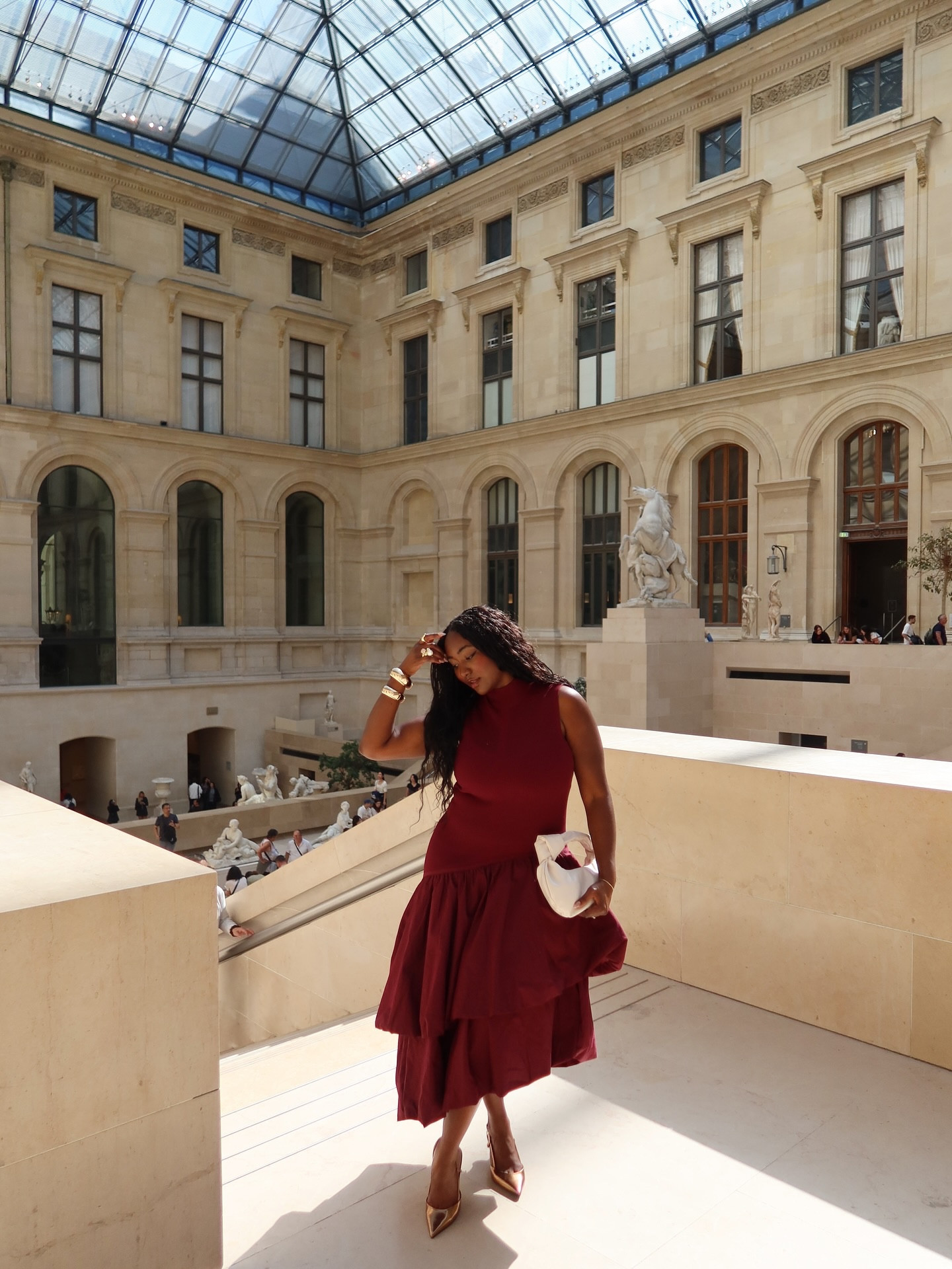 Postcards from the @museelouvre 💋 

This dress is available on Poshmark in a size M and I found it on Amur in the color hot pink. The fit is linked! 

Dress: @amurofficial 
Heels: @tjmaxx 
Purse: @meliebianco 

follow @jones_tiara for more fashion content 

#falldresses #falloutfitinspo #parisfasionweek #parisoutfit #whatiworethisweek 

Fall outfits, fall style, fall fashion, fall looks, pfw, Paris fashion week, date night dresses, fall dresses, fall styles, Paris outfit of the day