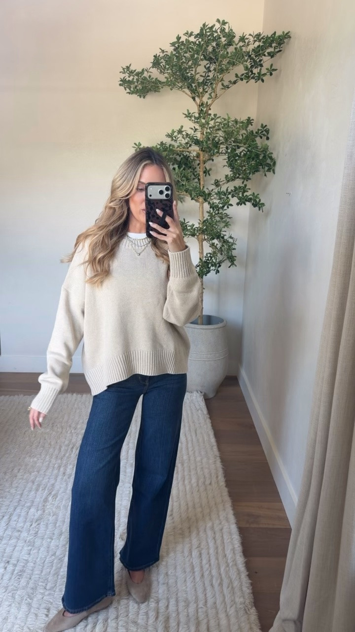 Wearing a small in the sweater!