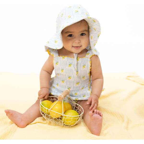 Lovely Lemons, Ric Rac Ruffle Sunsuit | Maisonette