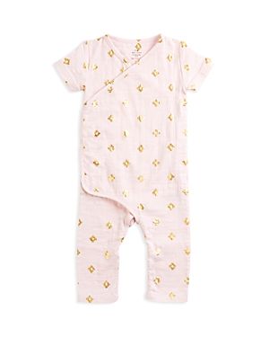 Aden and Anais Infant Girls' Kimono Style Metallic Print Coverall - Sizes 0-12 Months | Bloomingdale's (UK)