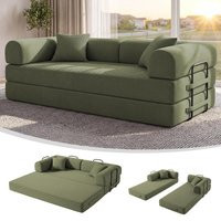 79" Convertible Sofa Bed,Boneless Couches for Living Room,Futon Sofa | 6-in-1 Corduroy Boneless Loveseat Sleeper Sofa, Custom | AliExpress (US)