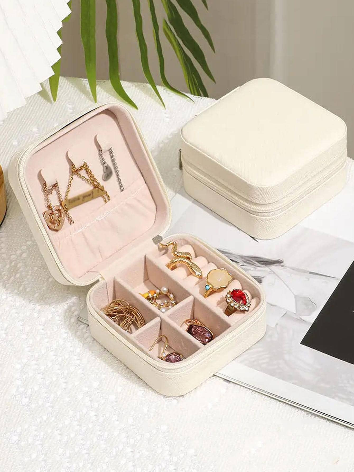 1pc Multi-grid Jewelry Box, Modern Portable Multi-function Jewelry Storage Box For Home | SHEIN