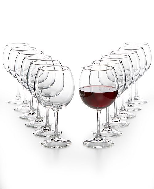 12-Pc. Red Wine Glasses Set, Created for Macy's | Macys (US)