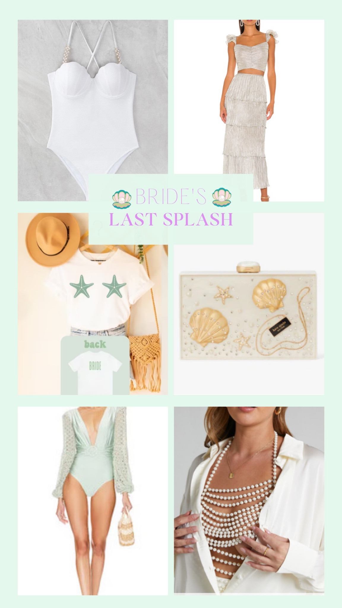 Items that should be in your cart if you’re a bride having a last splash bachelorette party🧜‍♀️Love a mermaid-themed soirée🫧🐚🦞🪸#mermaidcore #mermaidbacheloretteparty

#LTKstyletip #LTKFind #LTKwedding
