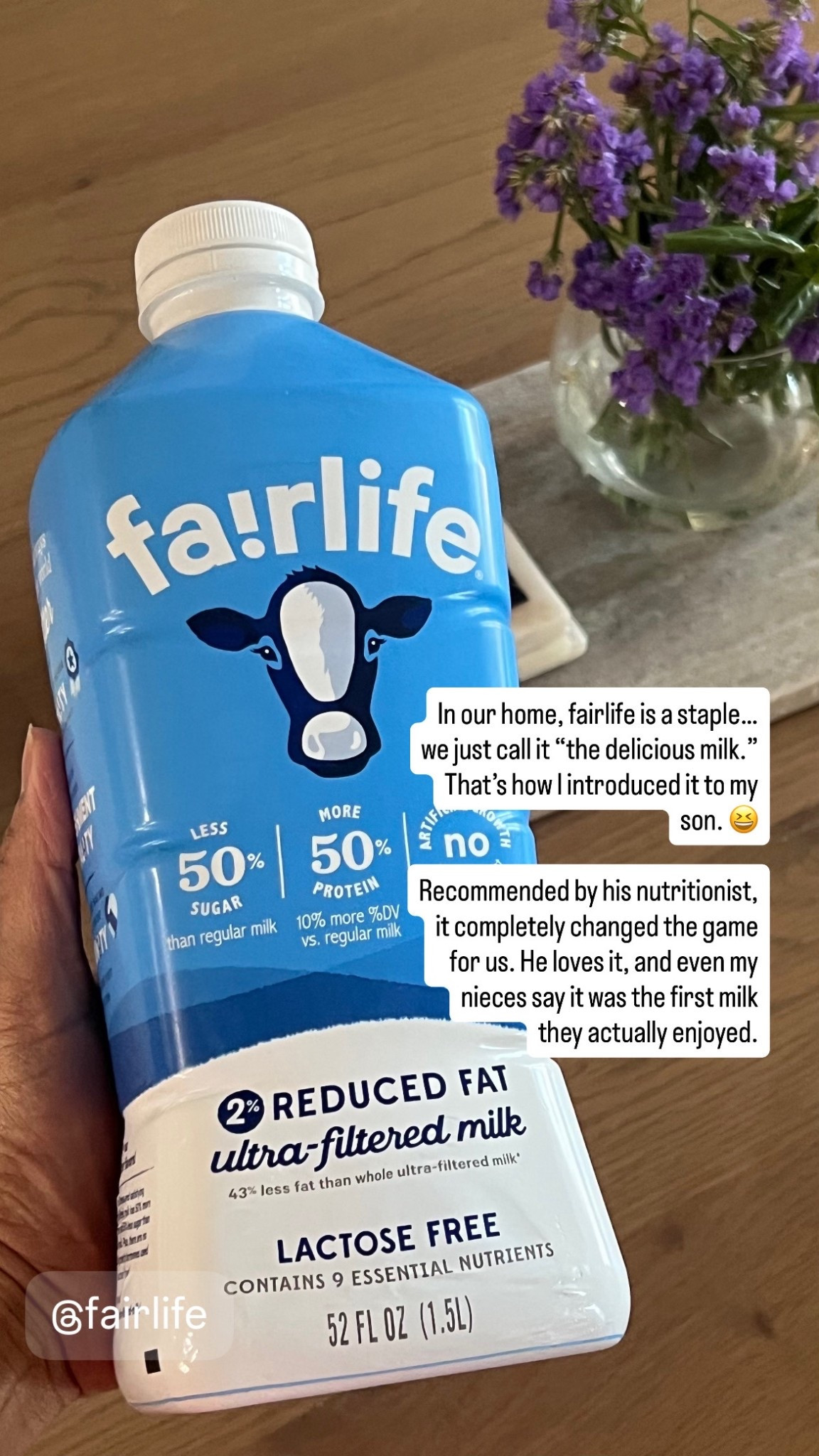 In our home, fairlife is a staple and simply “the delicious milk.” That’s how I’ve introduced it to my son.
It was recommended by his nutritionist, and it completely changed the game for us. He loves it and I’ve had nieces say it was the first milk they actually enjoyed.


#LTKHome #LTKKids #LTKmomlife