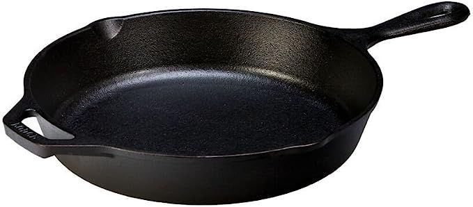 Lodge Pre-Seasoned Cast Iron Skillet With Assist Handle, 10.25", Black | Amazon (US)