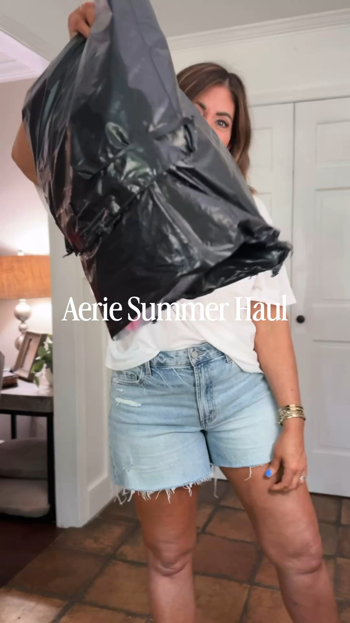 @Aerie  summer haul
Use code SHOPMY20 to stack an extra 20% off!!💓
💓Tees and tanks are 30% - 40% off
💓Undies are 10 for $38 
💓Shorts are up to 43% off 
💓Go to V-neck sweatshirts are on sale 42% off/$35 
￼￼
Sizes:￼
💓medium in all tops except for the waffle knit- I sized up to a large

💓medium in shorts & bras and a small long in the happiest pants.

💓Denim shorts are so comfy & flattering. I am wearing a size large- 35% off with my code MELISSAB35

Second pair of denim shorts (light wash) are from madewell. My favorite denim shorts! Comfort stretch, magic pockets that smooth the stomach, & side slights that help when sitting. I’m wearing a 29
Summer outfit ideas, vacation outfits, travel outfit ideas, over 40 style

#LTKootd #LTKOver40 #LTKSaleAlert